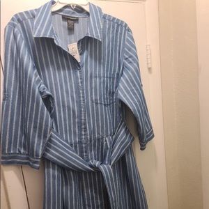 New Denim/White Ashley Stewart Dress